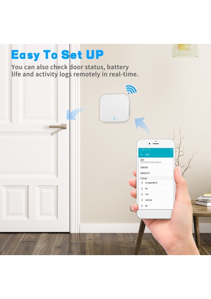 Bluetooth Wifi Ağ Geçidi Parmak Izi Şifre Akıllı Elektronik Dış Kapı Kilidi Ev Köprüsü Ttlock App Kontrol Ağ Geçidi Hub (Yurt Dışından)