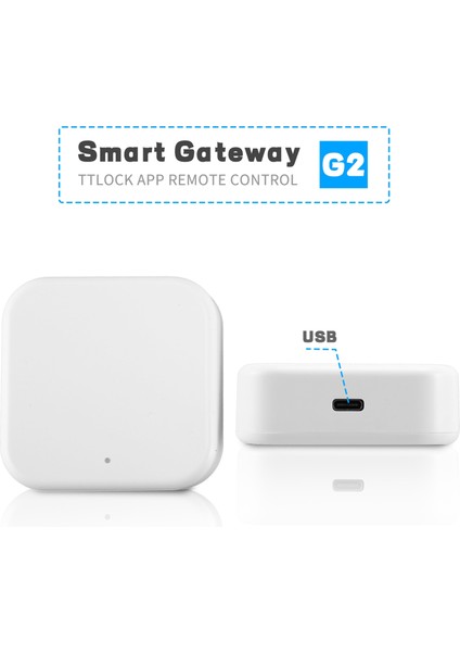 Bluetooth Wifi Ağ Geçidi Parmak Izi Şifre Akıllı Elektronik Dış Kapı Kilidi Ev Köprüsü Ttlock App Kontrol Ağ Geçidi Hub (Yurt Dışından)