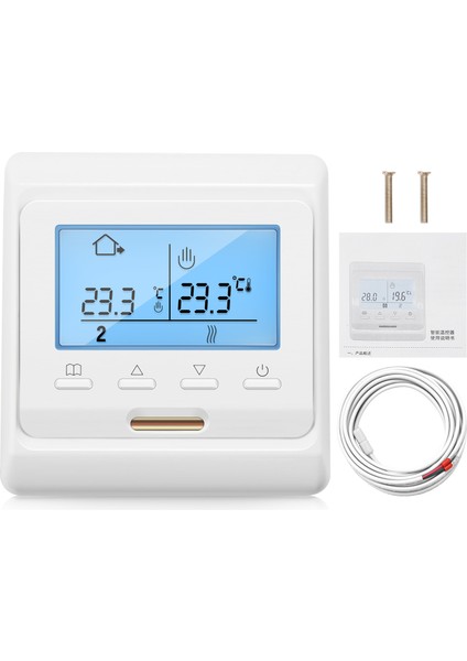16A 230V LCD Programlanabilir Sıcak Yerden Isıtma Oda Termostatı Termoregülatör Sıcaklık Kontrol Cihazı Manuel Mekanik (Yurt Dışından) fiyatları