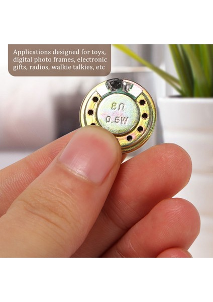 8 Ohm 0,5 W 20 mm Çap Oyuncaklar Için Yuvarlak Ince Dahili Mıknatıslı Hoparlör (Yurt Dışından) modelleri
