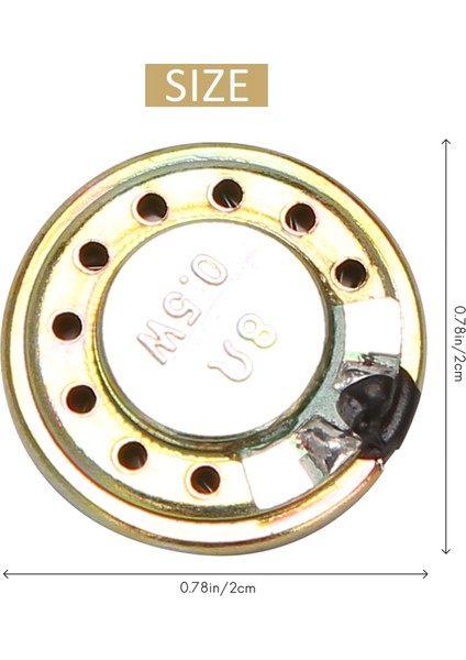 8 Ohm 0,5 W 20 mm Çap Oyuncaklar Için Yuvarlak Ince Dahili Mıknatıslı Hoparlör (Yurt Dışından) fırsatları