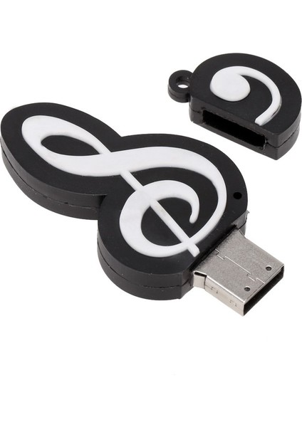 USB 2.0 Çubuk Sevimli Karikatür Bellek Çubuğu Müzik Notaları Sembolü USB 2.0 Bellek Harici USB Flash Sürücü Bellek Çubuğu 16 GB (Yurt Dışından)