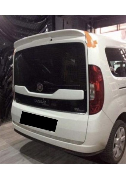 Fiber Aksesuar Fiberaksesuar Fiat Doblo 2010-2022 Beyaz Spoiler