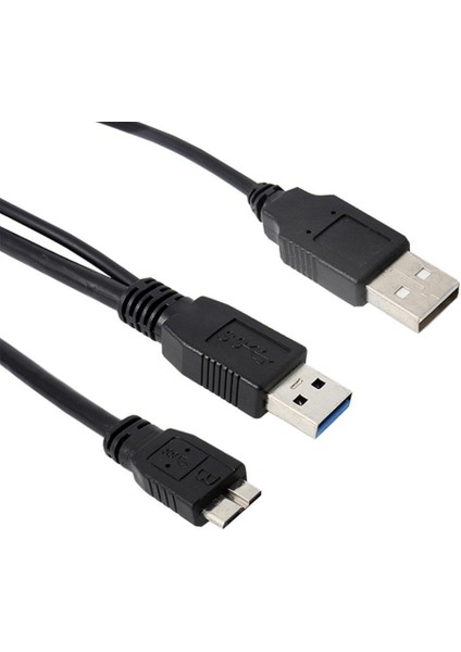 A USB B 3.0 Y Kablosu Hareketli Sabit Sürücü Kablosu Siyah (Yurt Dışından) fiyatları