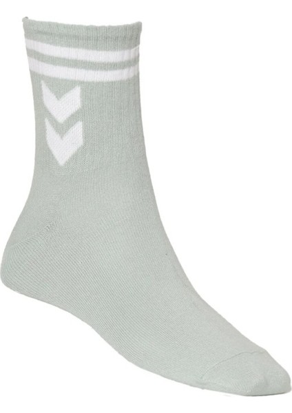 Chevronstripe Medium Size Unisex Yeşil Soket Çorap