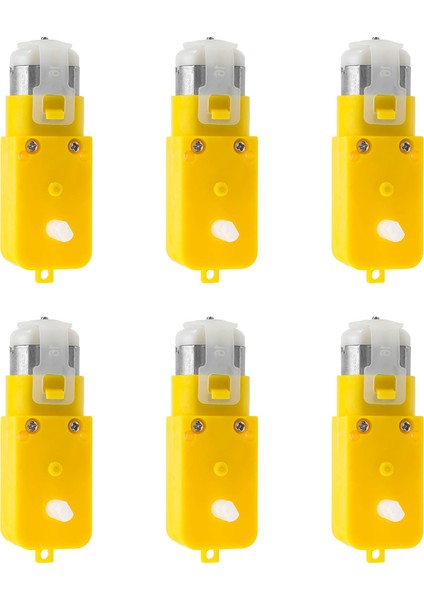 Dişli Motor Çift Şaft 3-6V Tt Motor, Akıllı Araba Robotu Için 6'lı Paket (I Şekli) (Yurt Dışından) modelleri