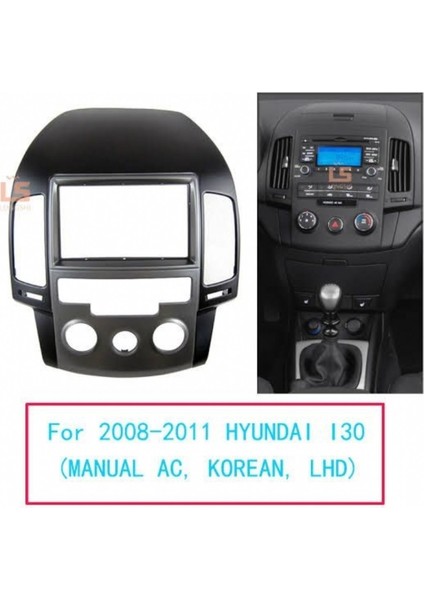 Hyundai I30 2008-2011 Analog Android Teyp Çerçeve (9 Inch) - Soket - Canbus