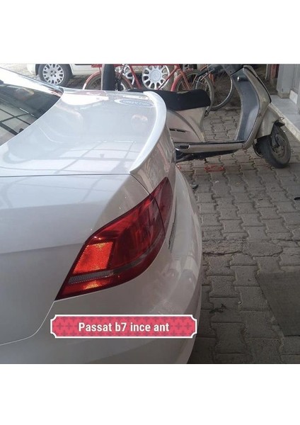 Fiber Aksesuar Fiberaksesuar Volkswagen Passat B7 Siyah Spoiler