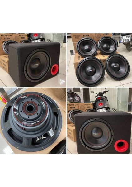 Subwoofer Bass Kabinli Xw 12 30 cm 1200W 300RMS 4 Ohm