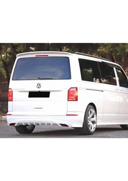 Fiber Aksesuar Fiberaksesuar Volkswagen Transporter T7 Beyaz Spoiler