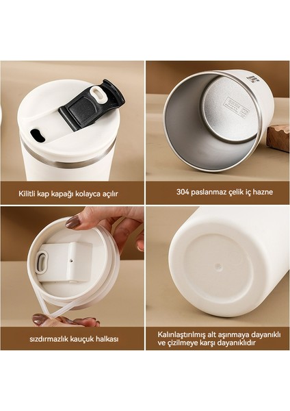304 Paslanmaz Çelik Kahve Fincanı, Araba Termos Bardak, Iş Taşınabilir Isı Yalıtımı Soğuk Kahve Fincanı/termos Fincan, 500ML (Yurt Dışından) fiyatları