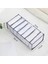 Gri 7 Izgara S Stili Closet Organizer Storage Box Foldable Underwear Organizers Storage Dividers Drawer Organizer Socks 7 Grids Box For Clothes (Yurt Dışından) 2