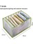 Green 7 Grids L Style 7 Grids Washable Jeans Compartment Storage Box Closet Clothes Drawer Mesh Separation Box Stacking Pants Storage Artifact (Yurt Dışından) 2