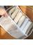 Pink T-Shirt Storage Style 2021 New Sock Pants Organizer Storage Box Drawer Closet Organizers Divider Boxes For Scarves Socks Bra 7 Grids (Yurt Dışından) 4