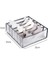Gri 6 Izgara Stili Closet Organizer Storage Box Foldable Underwear Organizers Storage Dividers Drawer Organizer Socks 7 Grids Box For Clothes (Yurt Dışından) 2
