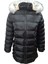 Jenerik J01804 Çocuk Kız Şişme Dolum Kapüşonlu Mont - J01804 - Siyah 1