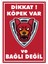 Uyarı ve Yönlendirme Levhaları " Dikkat Köpek Var ve Bağlı DEĞIL"25X35 cm Metal 1