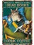 Ahşap Vintage Tablo " I Read Books Cat" Ahşap Mdf 25X35CM 1