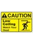 Uyarı Yönlendirme Levhaları " Caution Low Ceiling Watch Your Head " 21X29,7 cm Metal Levha 1