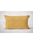 Tekli Kadife Dokulu Kırlent Kılıfı Sarı 3
