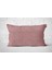 Tekli Kadife Dokulu Kırlent Kılıfı Pembe 6