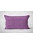 Tekli Kadife Dokulu Kırlent Kılıfı Mor 5