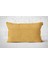 Tekli Kadife Dokulu Kırlent Kılıfı Sarı 3