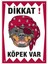 Uyarı ve Yönlendirme Levhaları " Dikkat Köpek VAR"25X35 cm Metal 1