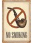 Ahşap Vintage Tablo " No Smoking " Ahşap Mdf 25X35CM 1