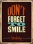 Ahşap Vintage Tablo " Dont Forget To Smile Today" Mdf 25X35CM 1
