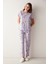 Base Magic Lila Pantolon Pijama Takımı 2