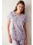 Base Magic Lila Pantolon Pijama Takımı 3