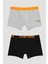 Erkek Çocuk Slogan Baskılı 2li Boxer 1