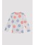 Kız Çocuk Big Dot Çok Renkli 2li Pijama Takımı 6
