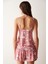 Floral Atlet Pembe Pijama Üstü 6