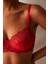 Curvy Nakış Detaylı Kırmızı Sütyen 3