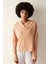 Cozy Solid Sweatshirt Kahverengi Pijama Üstü 2