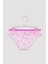 Çok Renkli Kız Çocuk Parlak Kelebek Desenli Tek Omuz Bikini Takımı 6