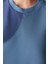 Lacivert Uzun Kollu Bisiklet Yaka Milos Crop Sweatshirt - Saude Collection 3