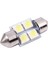 Dc 12V 31MM 4 5050 Smd Araba Iç Kubbe Festoon LED Işık Beyaz 2 Adet (Yurt Dışından) 2