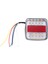 12V LED Kare Lamba Iki Renkli Kuyruk Lambası Araba Malzemeleri Beyaz Kapak (Yurt Dışından) 2