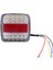 12V LED Kare Lamba Iki Renkli Kuyruk Lambası Araba Malzemeleri Beyaz Kapak (Yurt Dışından) 5