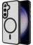 Galaxy S24 Kılıf Sert Pc Arka Yüzey Wireless Şarj Özellikli Flet Magsafe Siyah 1