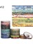 TYPE1-12-20PCS Tarzı Pcsset Siyah Folyo Washi Bant Japon Kağıt Dıy Planlayıcısı Maskeleme Bandı Yapışkan Bantlar Çıkartmalar Dekoratif Kırtasiye Bantları (Yurt Dışından) 2