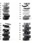 No.2 Tarzı 15MM * 10M Dekoratif Siyah ve Beyaz Japon Washi Bant Seti Yapışkan Bant Dıy Scrapbooking Kağıt Fotoğraf Albümü Maskeleme Bandı (Yurt Dışından) 3