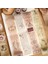 Bifeng Shop B Tarzı Geçmiş Serisinin Anıları Yapışkanlı Washi Bant Dıy Scrapbooking Etiket Etiket Retro Ingilizce El Yazması Çiçekler Maskeleme Bandı (Yurt Dışından) 5