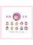 D Stili Rulo Kawaii Washi Maskeleme Bandı Sticker Sevimli Kız Yapışkanlı Etiket Karalama Defteri Günlük Tutma Sanat Projesi Mektup Kartı (Yurt Dışından) 1