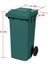 Çöp Konteyneri 120 Litre Yeşil 2