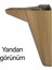 4 Adet Serdivan 15 cm Açık Ceviz Lüx Mobilya Kanepe Sehpa Ünite Koltuk Ayağı Baza Ayak 5