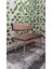 Krom Metal Ayaklı Metal Kasalı Sırtlı Mutfak Salon Antre Yatak Odası Balkon Bench Puf Bank Oturak 2
